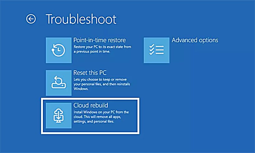 Windows 11 újratelepítés a felhőből – hamarosan pendrive nélkül is